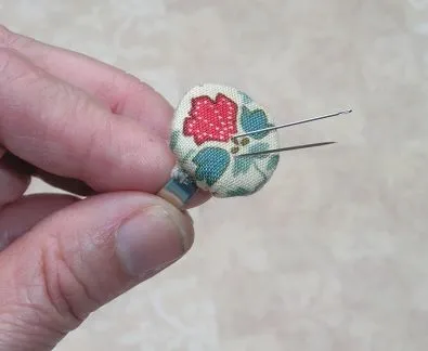 Adjustable ring craft example as pincushion