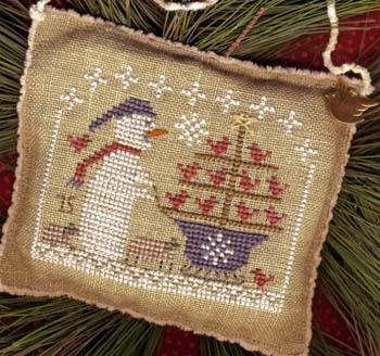 Snow Birds In Tow Snowman  2015 Homespun Elegance 