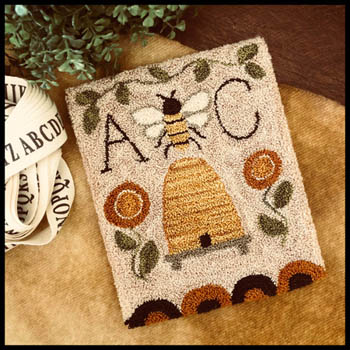 Little House Needleworks Punchneedle Bee Garden