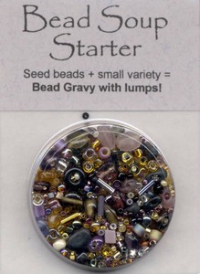 BDST33 Bead Soup Starter Rum Raisin (shades of amber/violet/black)