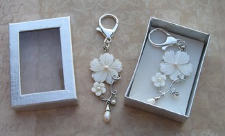 Mother of Pearl Scissors Fob Large Clasp gift boxes not included