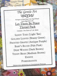 SP Let there be Peace Gentle Art Limited Edition Thread Pack