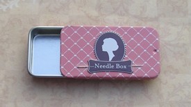 Vintage Needle Box Rose Pink