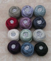 Rosewood M Winter Quakers Valdani 3  Strand Thread Pack