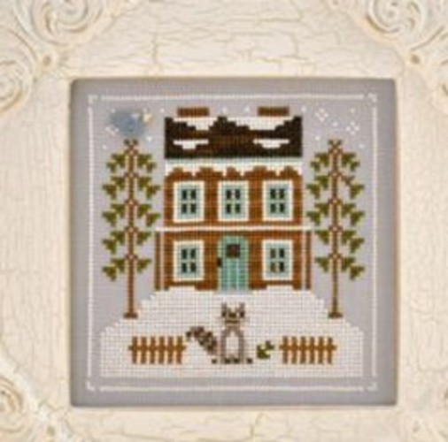 Cottage Frosty Forest Series #1 Raccoon Cabin