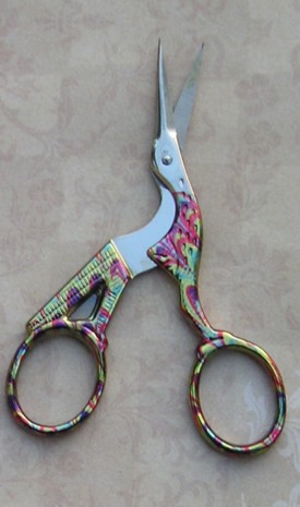 Premax 3.5 inch MULTI Marbleized Stork  Scissors