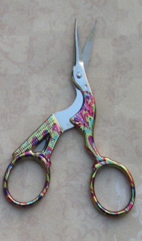 Premax 3.5 inch MULTI Marbleized Stork  Scissors