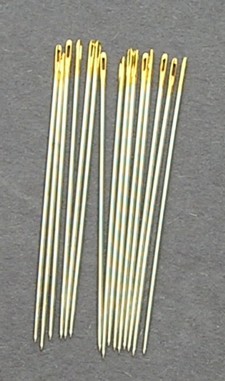 Bulk Premium Gold Eye Brazilian Milliner Needles size 5 (15)