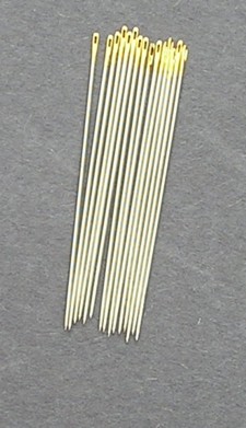 Bulk Premium Gold Eye Brazilian Milliner Needles size 7 (15)