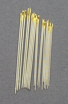 Bulk Premium Gold Eye Brazilian Milliner  Mixed 20 needles(1,3,5, 7)