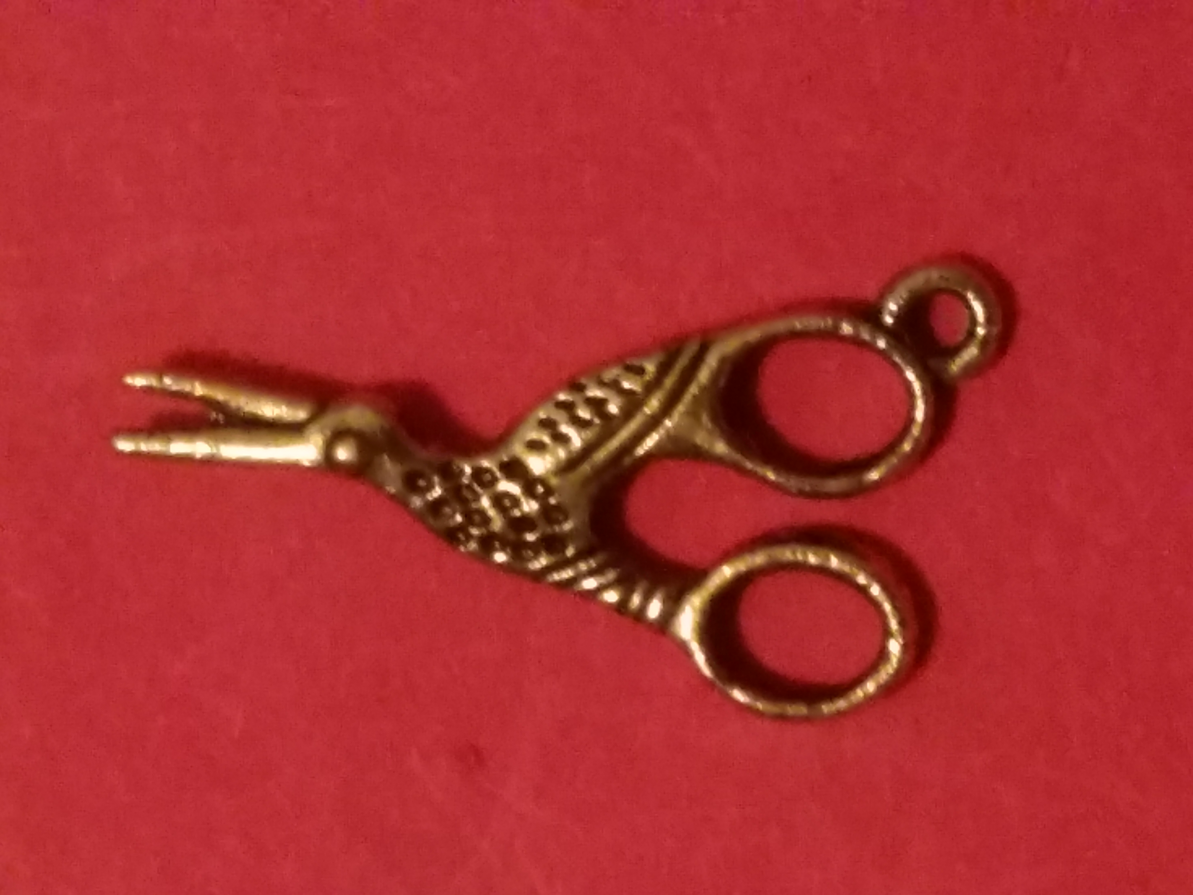 Antique Charms Stork