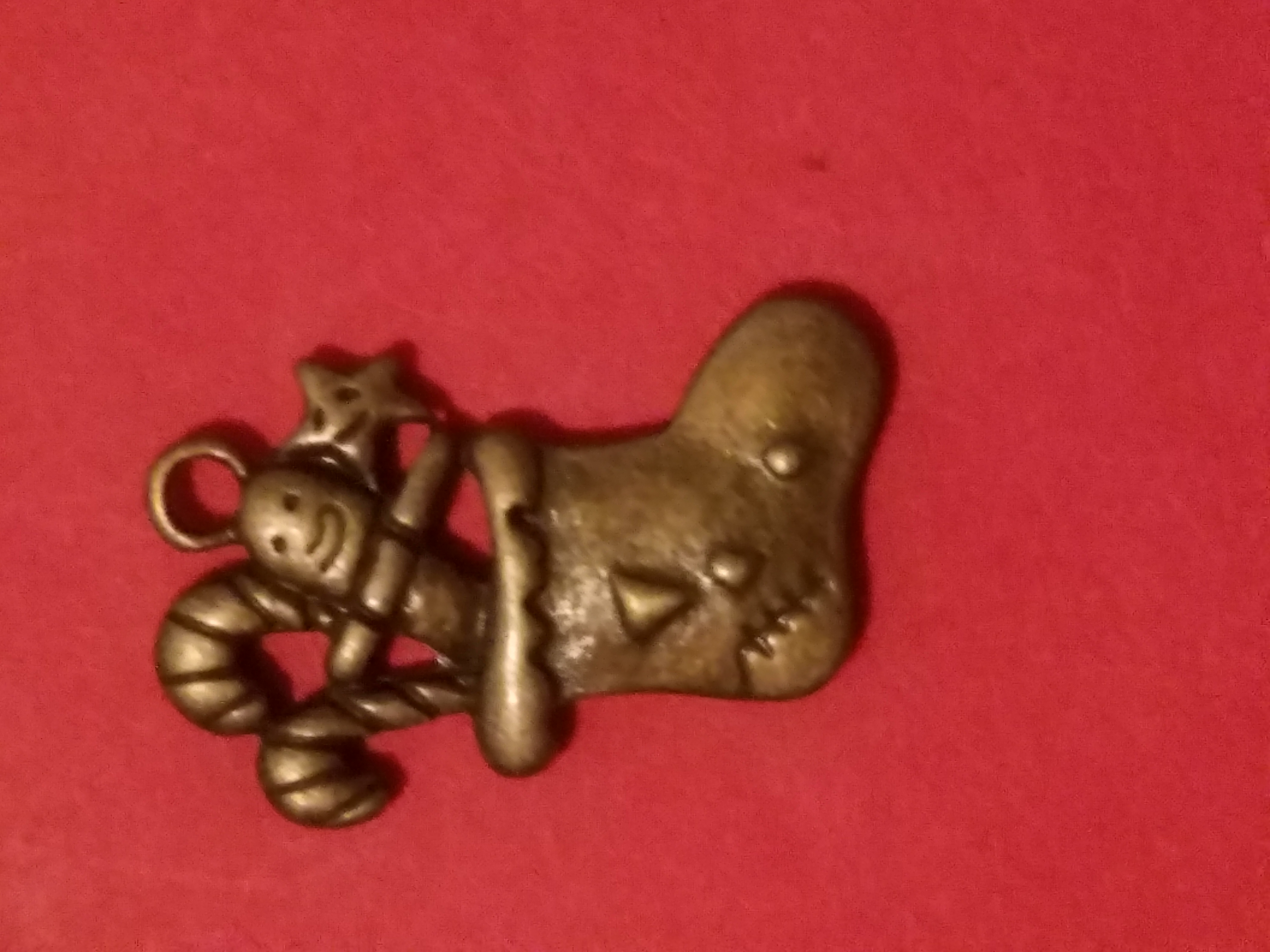 Antique Charms Stocking 2 Bronze