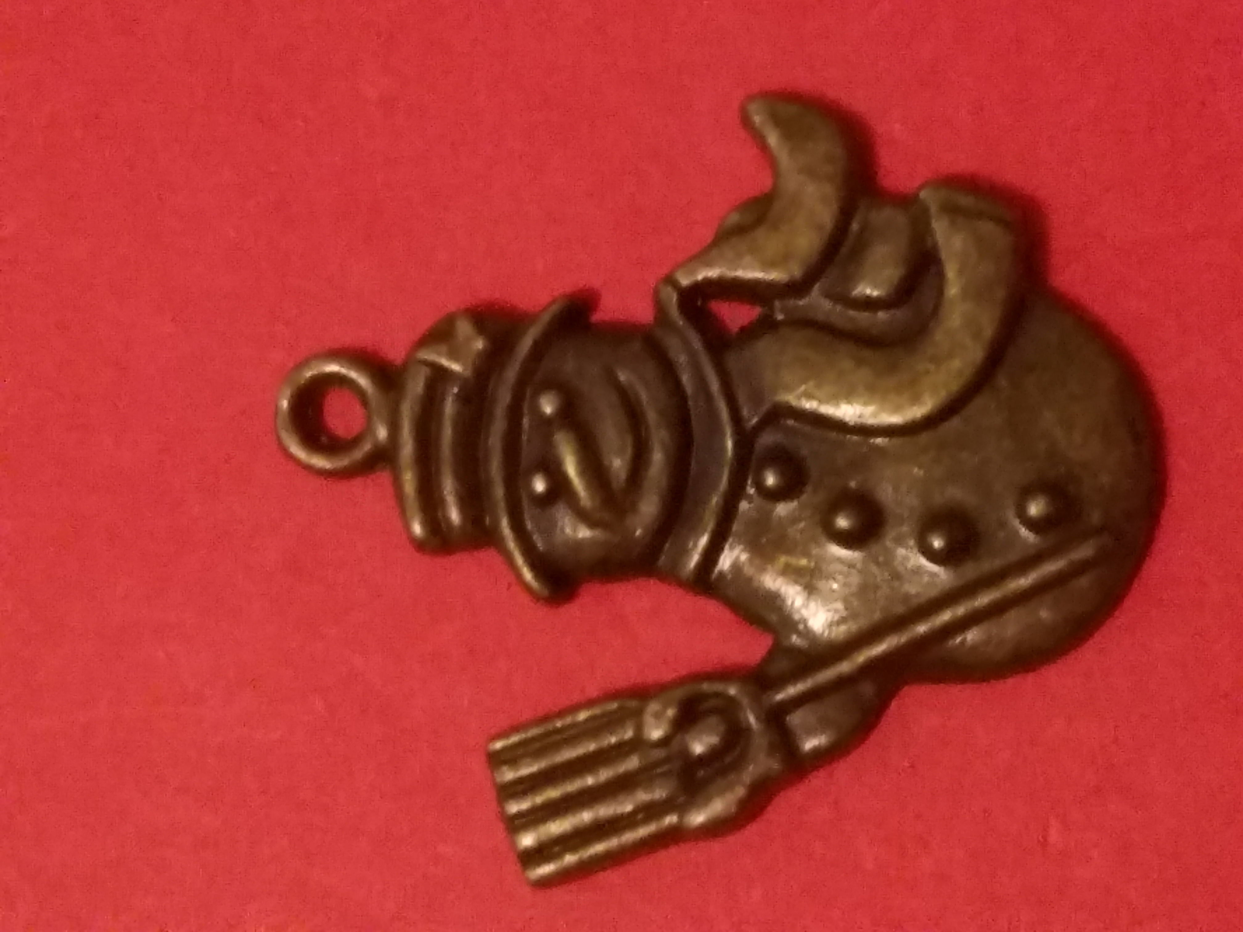 Antique Charms Bronze Snowman 4