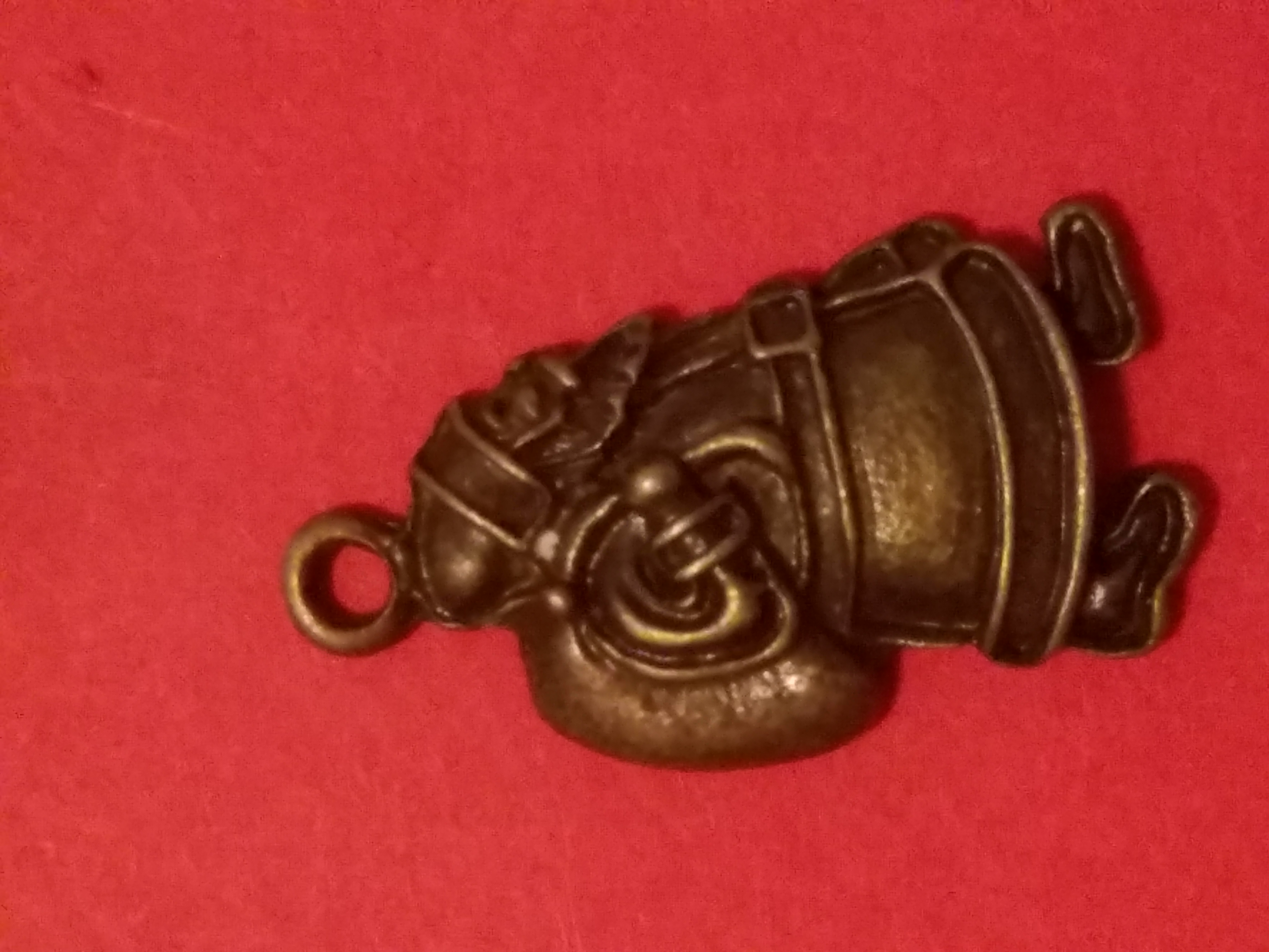 Antique Charms Santa With Bag