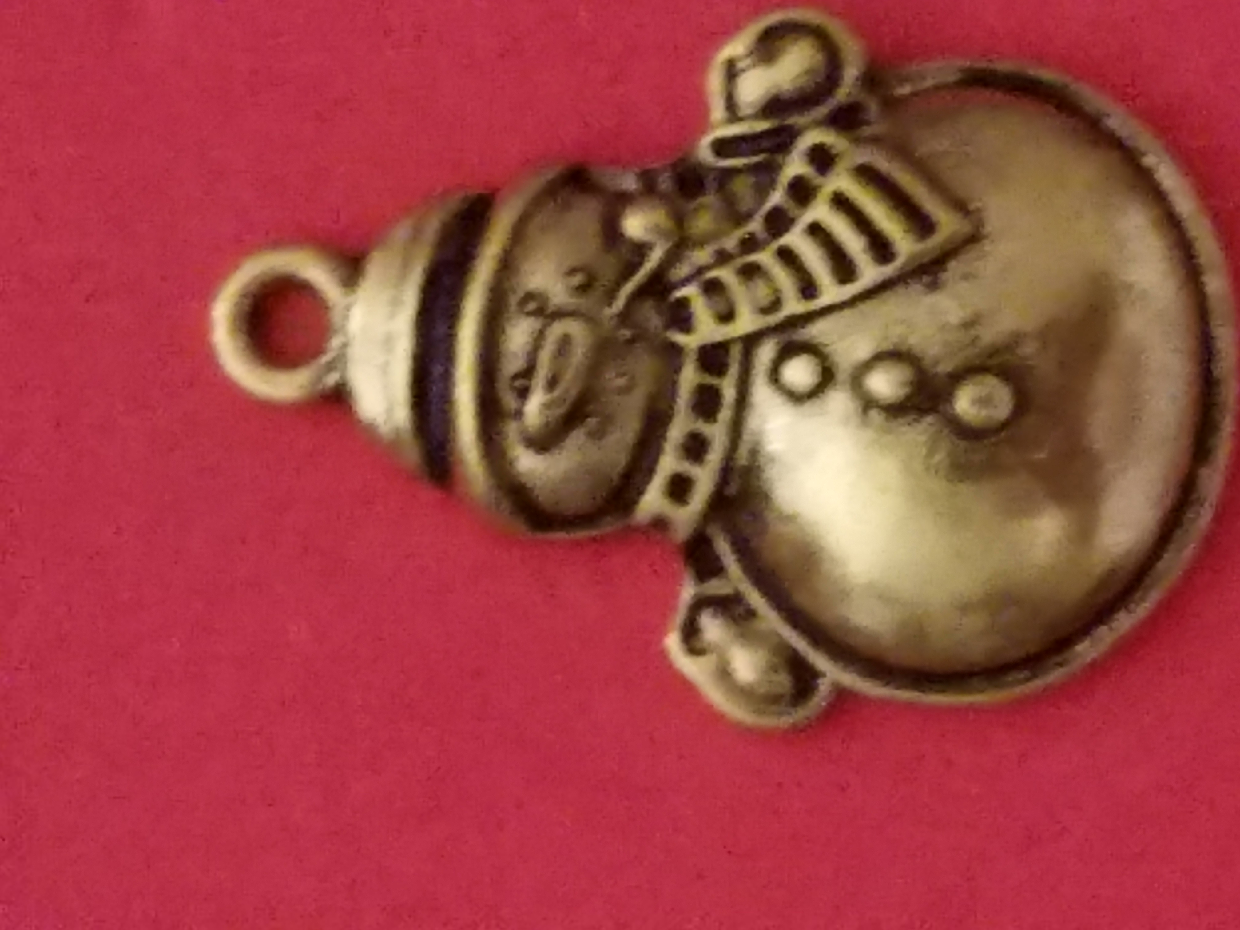 Antique Charms Snowman 1.1 Gold