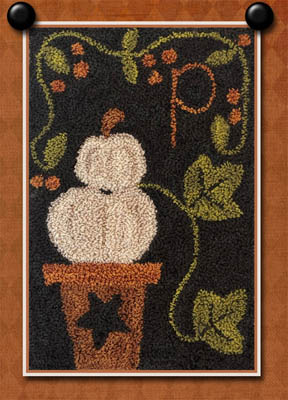 Little House Needleworks Punchneedle P Is For Pumpkin
