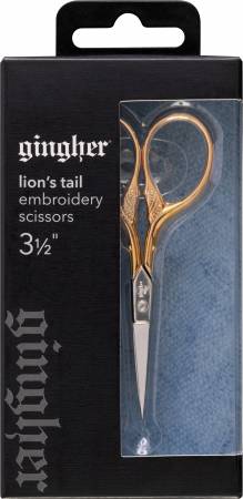 Gingher 3 1/2 in Gold Handle Lions Tail