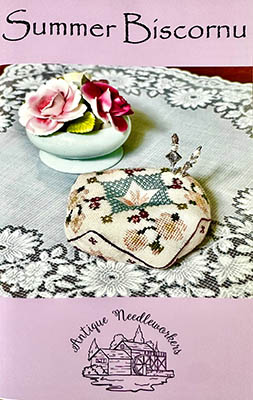 Summer Biscornu by Antique Needleworkers
