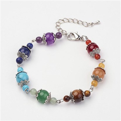 Spherical Crystal Bracelet Fob Small Clasp