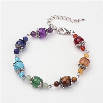 Spherical Crystal Bracelet Fob Standard Clasp