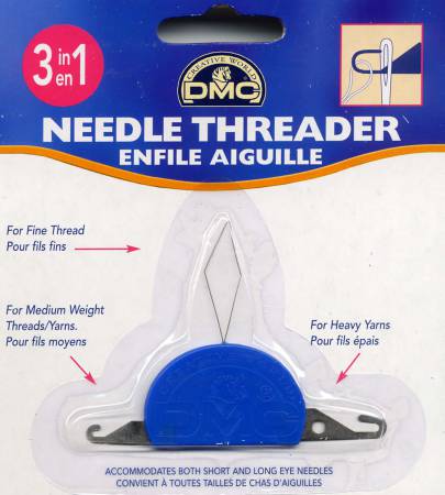 DMC Needle Threader Plastic / Aluminum 3 In One