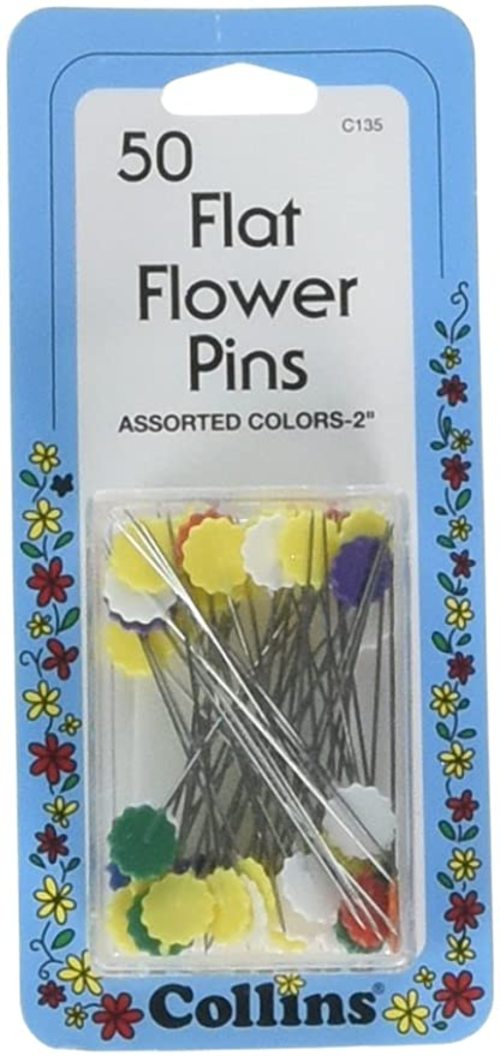 C135 50 Flower Pins