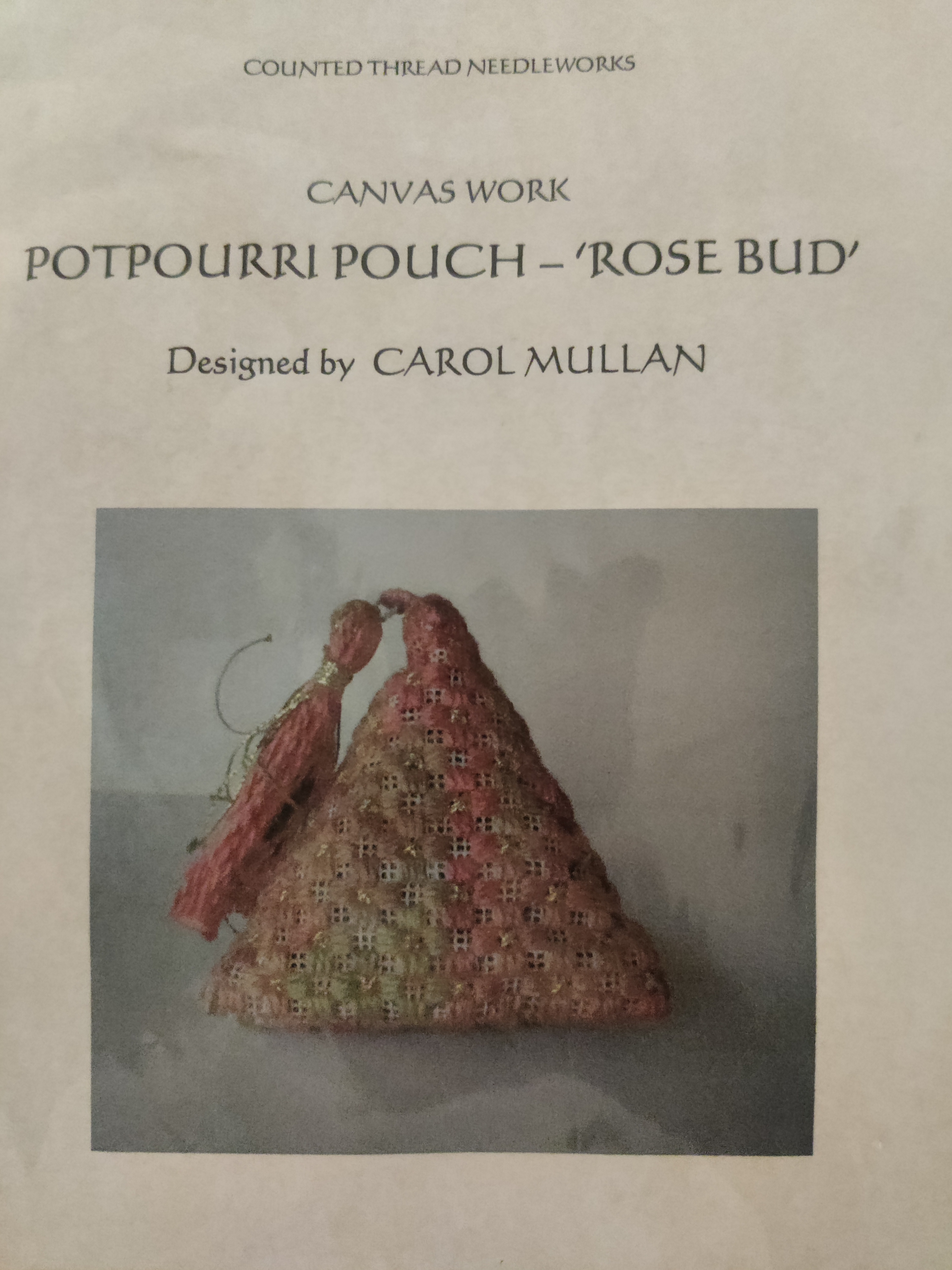 Potpourri pouch Rose Bud Chart Special
