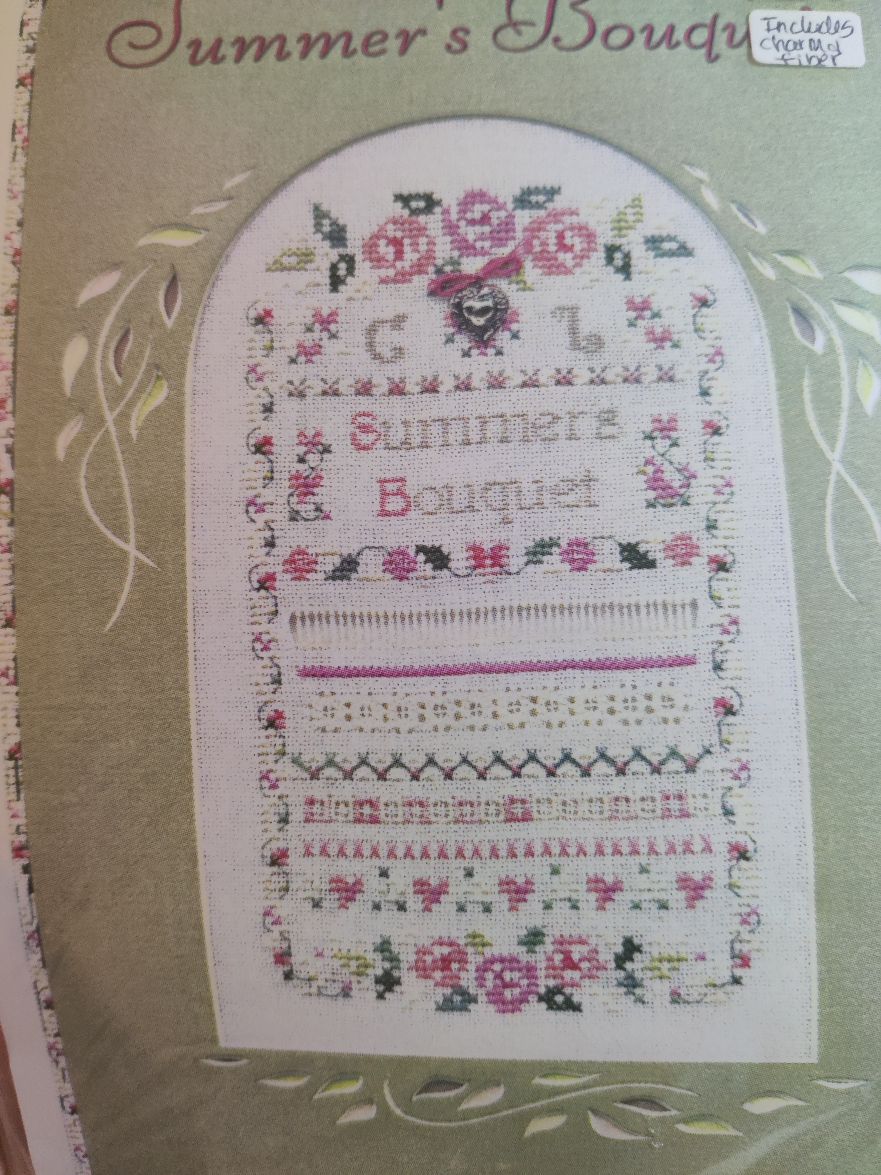 Summer's Bouquet with Charm & Fiber Chart Special