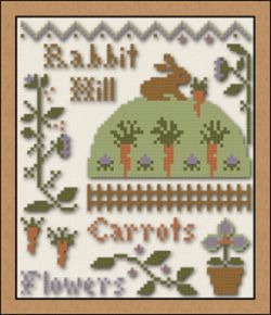 LHN 2015 Rabbit Hill Kit chart with threads