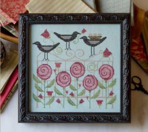 Plum Street Trellis Blackbirds Speciality Thread Pack