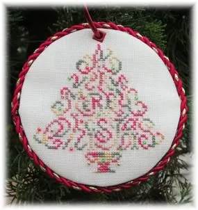Sulky 4121 Rhubarb stitched sample