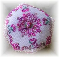 Caron Wildflowers Far Horizon stitched sample