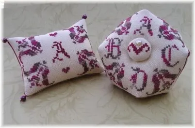 Alphabet Collection - biscornu and pincushion designs