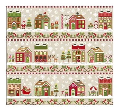 Country Cottage Needleworks Santa Village 2013 completed cross stitch series
