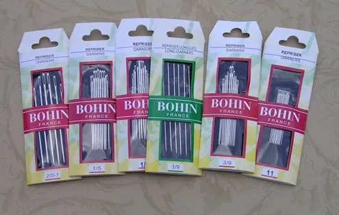 Bohin darner needles for darning, mending, and doll making