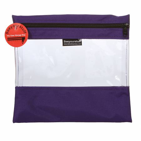 Well Made  10in x 11in Purple  Zipper Bag