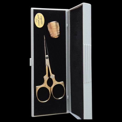 WASA Gold Ornate Scissors with Case 3.5" - Abb. 210