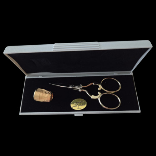 WASA Gold Hardanger Scissors with Case 3.5" - Abb. 217