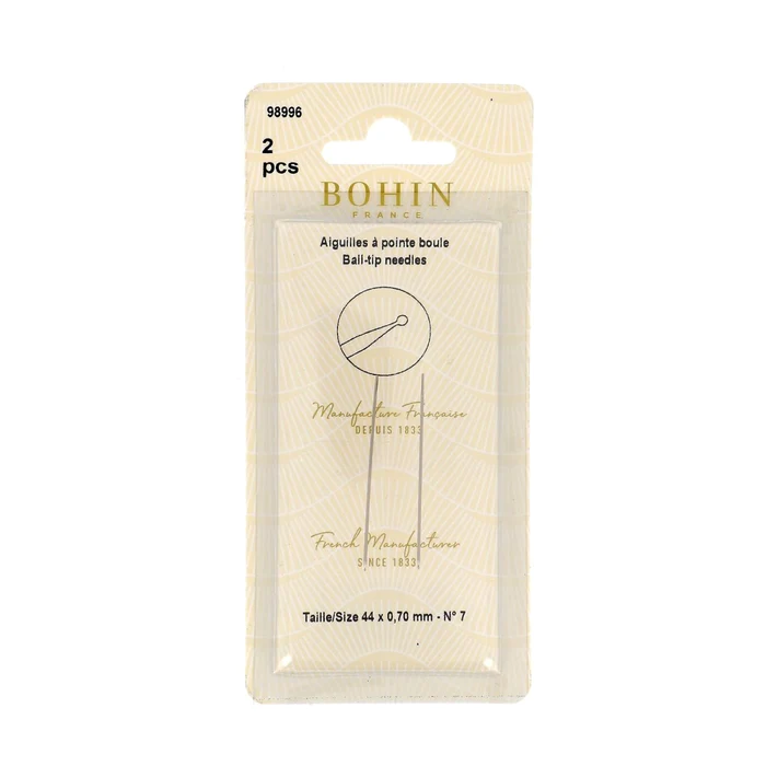 Bohin Ball Tip Needles 98993 34 X 0.60mm 1 1/4 x 0.60mm