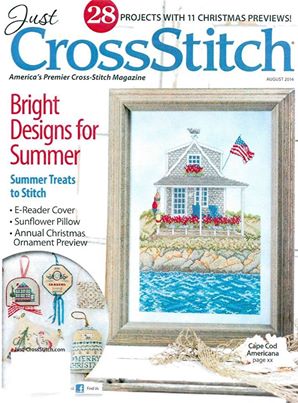2014 August Pre Ornament Issue Just Cross Stitch Magazine