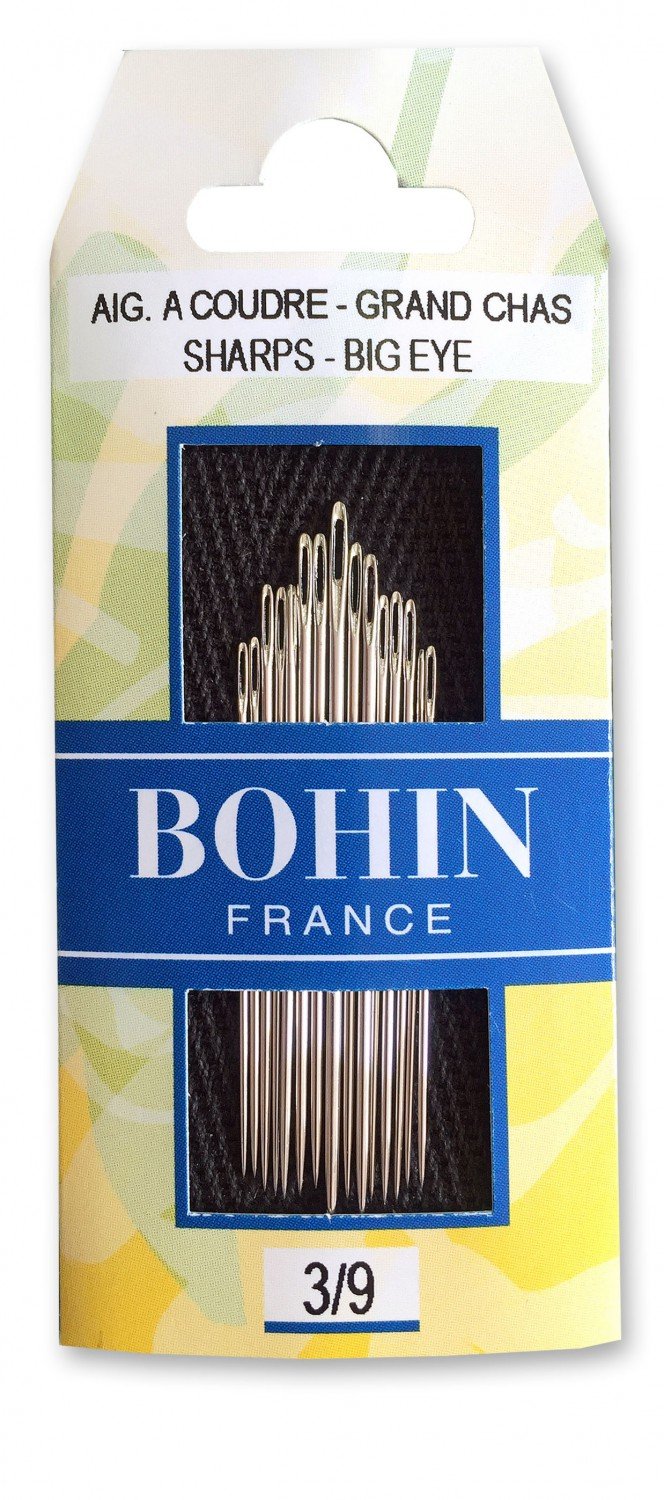 Bohin Sharps 0269 Big Eye Sewing Needle Asst- Size 3/9 