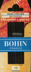 Bohin 0322 Between / Quilting Needles  Sizes 10 (20 needles)