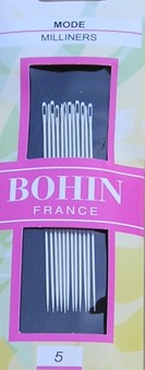 Bohin 0614  Milliners/Straw  size 5 (12 needles)