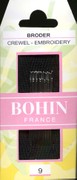 Bohin 0721 Embroidery / Crewel Needles Sizes 9 (15 needles)