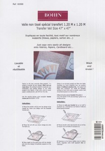 Bohin 62599 Veil Transfer Mesh 50in x 50in (1 piece)