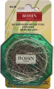 Bohin 84133 Dressmaker Extra Long Pin Size 20 - 1 1/4in (325)