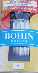 Bohin 0314 Between / Quilting Needles Size 5 (20 needles)