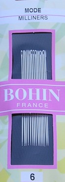 Bohin 0616  Milliners/Straw  size 6 (15 needles)