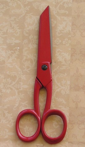 Bohin 23910   6 1/2 in Sewing Scissors Red
