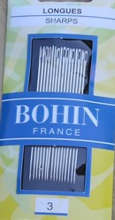 Bohin 0210  Sharps Size 3 (16 needles)